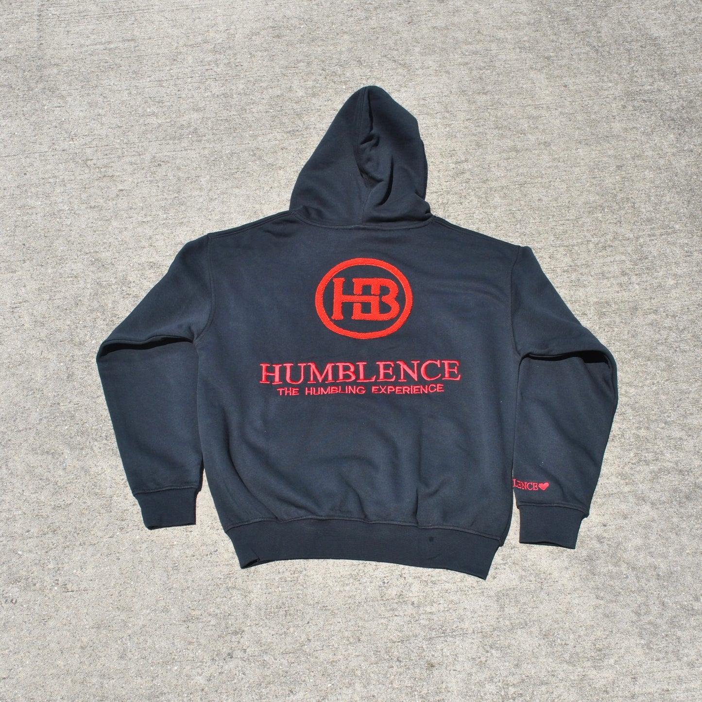 Sudadera con capucha negra de San Valentín