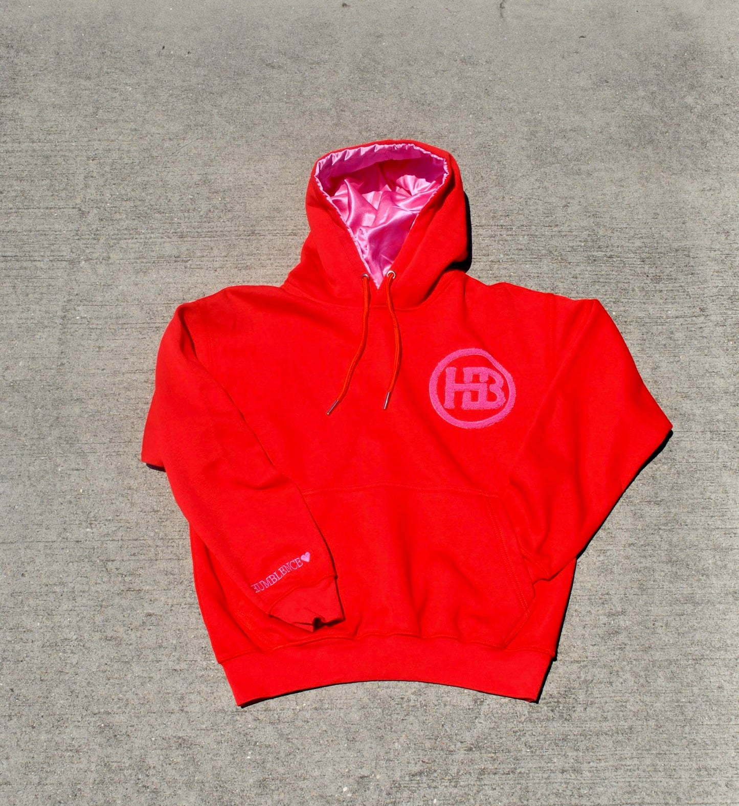 Sudadera con capucha roja de San Valentín