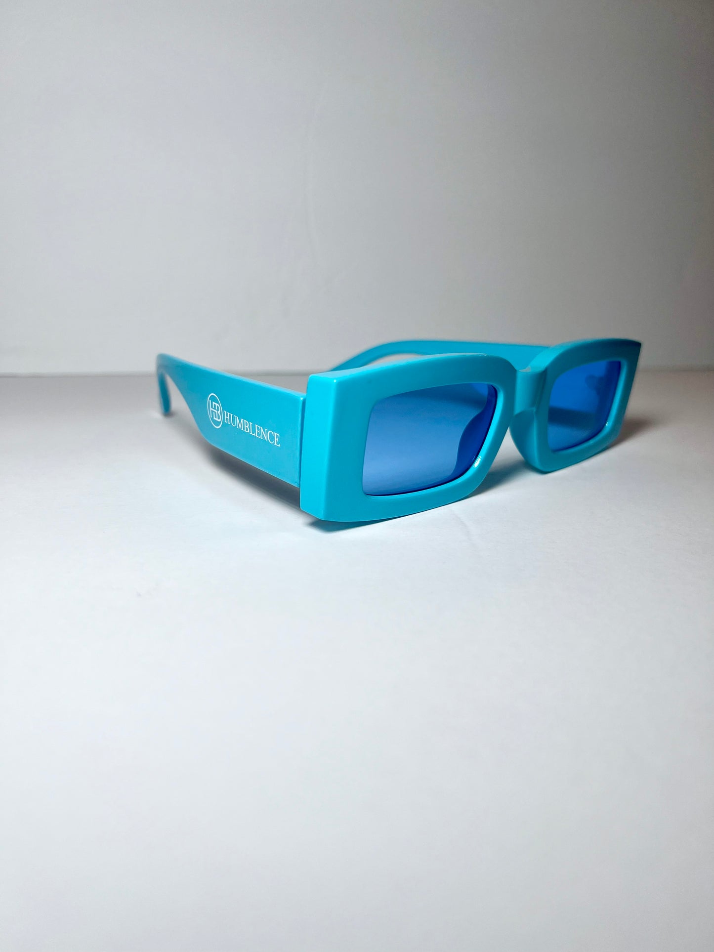 Hue Of Blue Retro Sunglasses