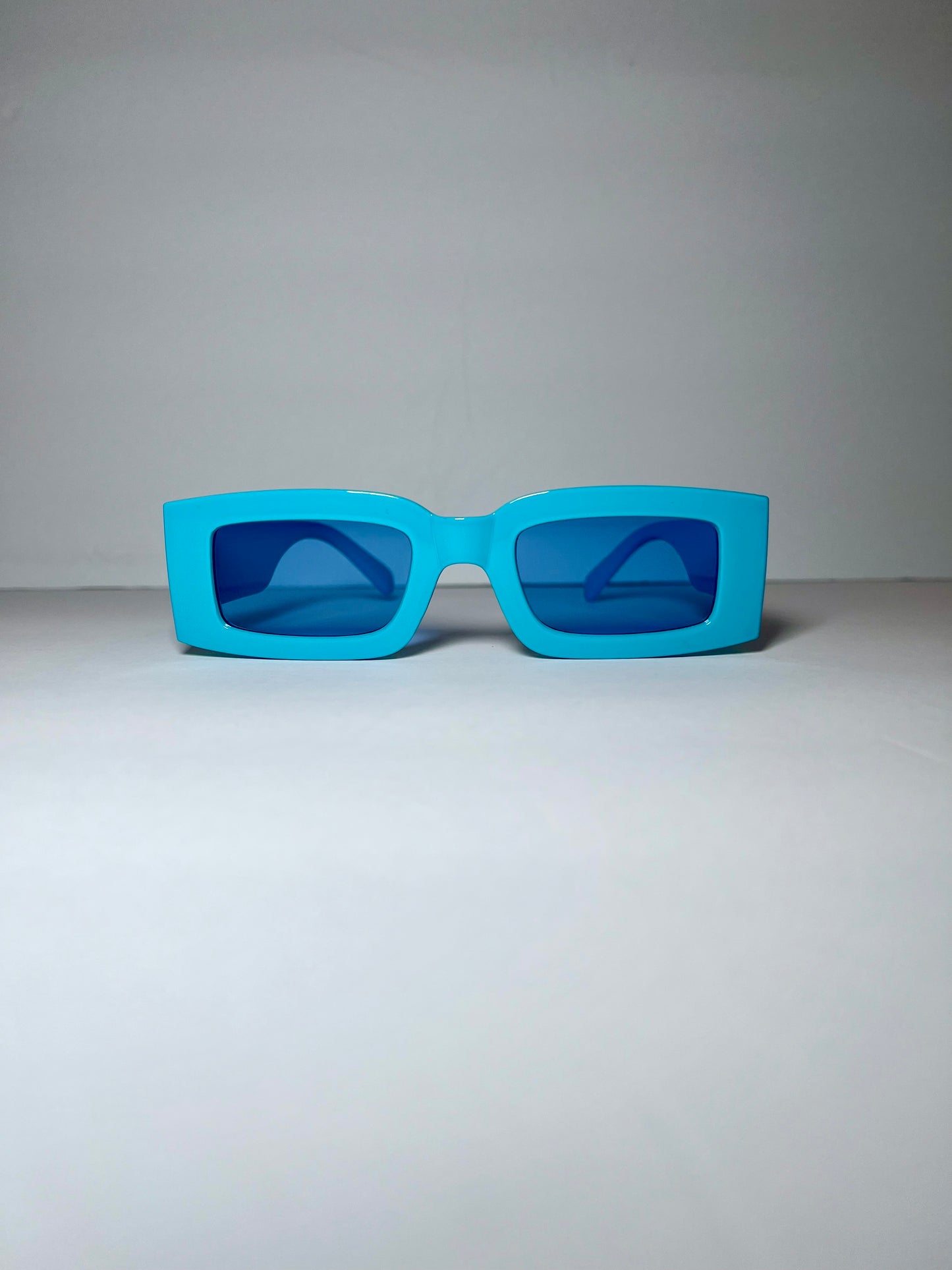 Hue Of Blue Retro Sunglasses