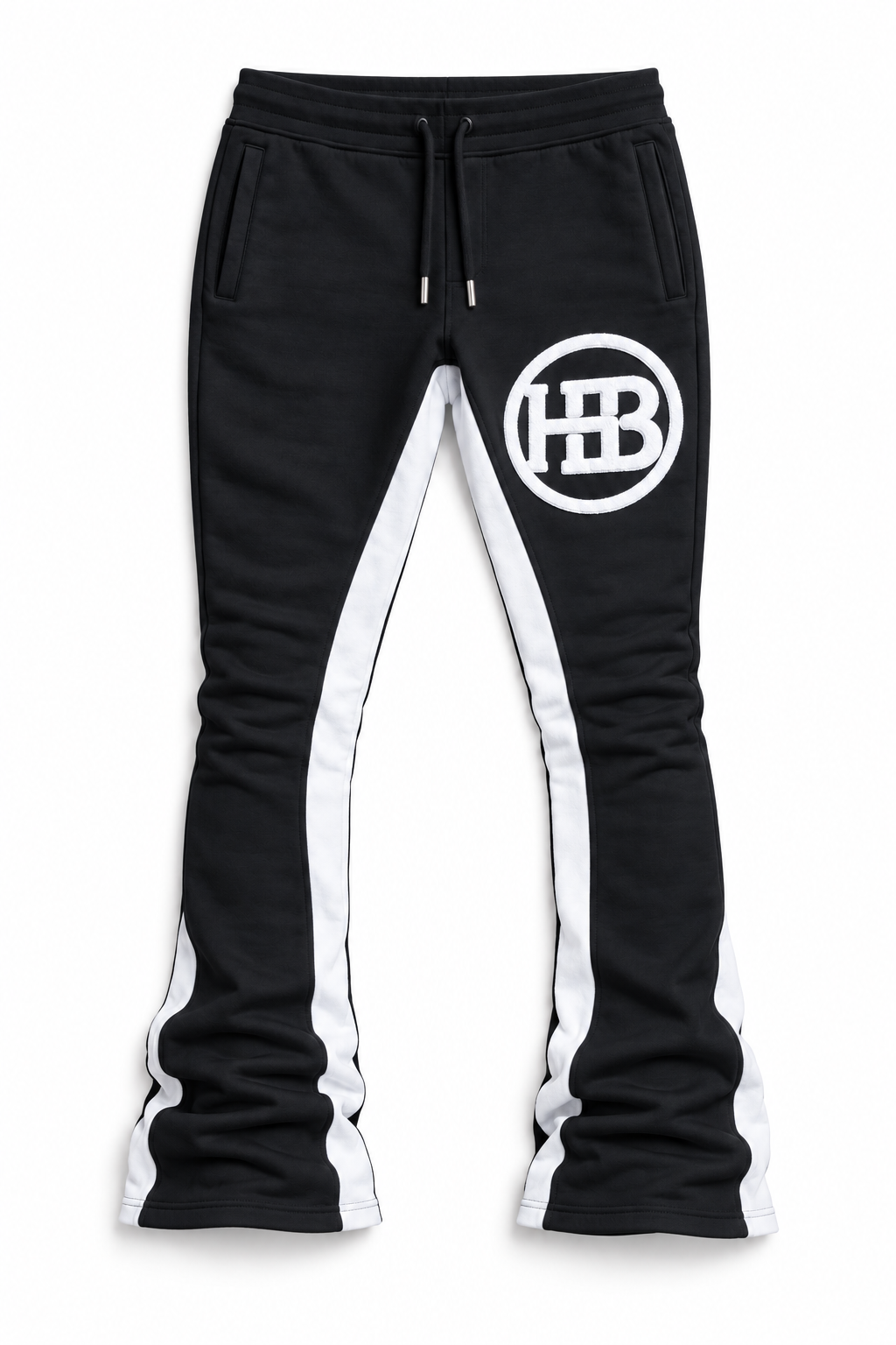 Pantalon de survêtement noir/blanc
